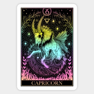 Zodiac sign tarot card Capricorn Magnet